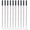 Black, variant on VKLU 10Pcs Mixed Ballpoint Pen Refills, 1mm Medium Point Screw-in Ink Refills, Cross-Compatible Replacement Ink for Office Pens, Smooth Writing Set, 5 Black, 5 Blue