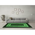 thumbnail image 3 of Ahgly Company Indoor Rectangle Abstract Emerald Green Modern Area Rugs, 8' x 10', 3 of 4