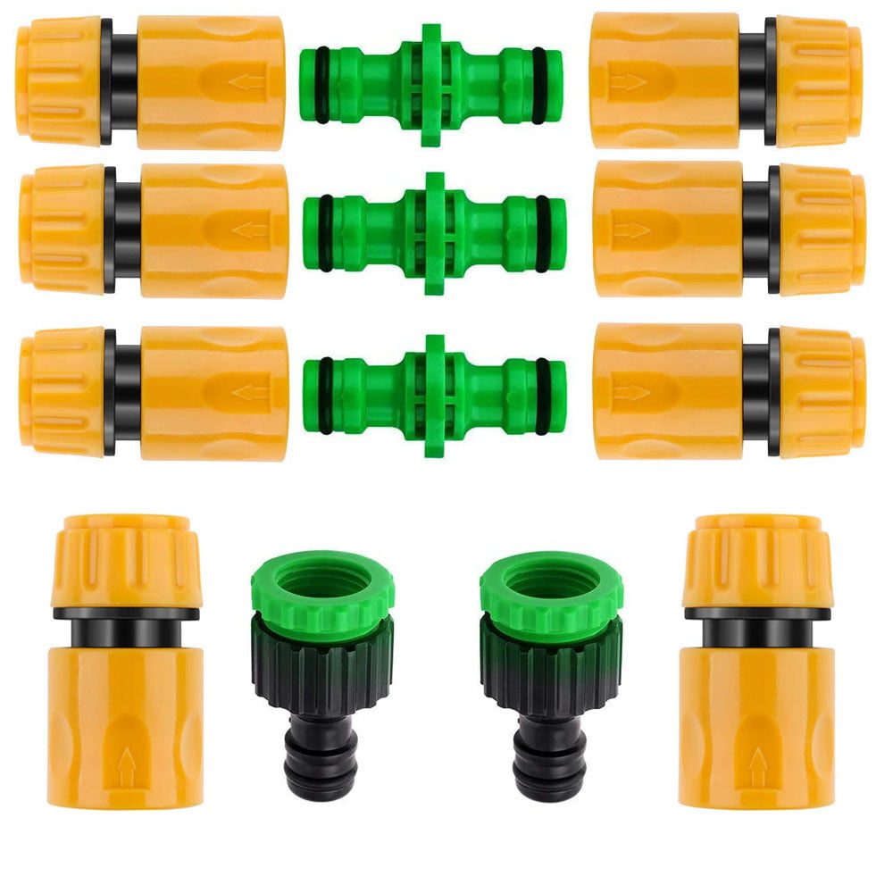 Plastic 1/2 inch Garden Hose Tap Connector Kit For Join Garden Water Pipe Tube 