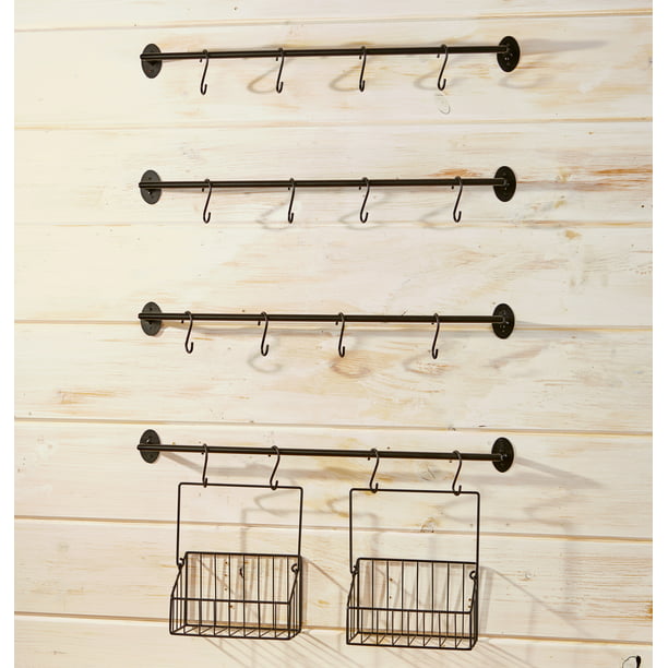 Wall Rack For Coffee Mugs Tea Cups With Industrial Pipe Style 6 Pieces Com - Coffee Mug Wall Holder