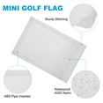 thumbnail image 3 of 7 x 5 Inch Golf Flag 420D Nylon Mini Garden Pin Flags Target Flag White 6 Pack, 3 of 7