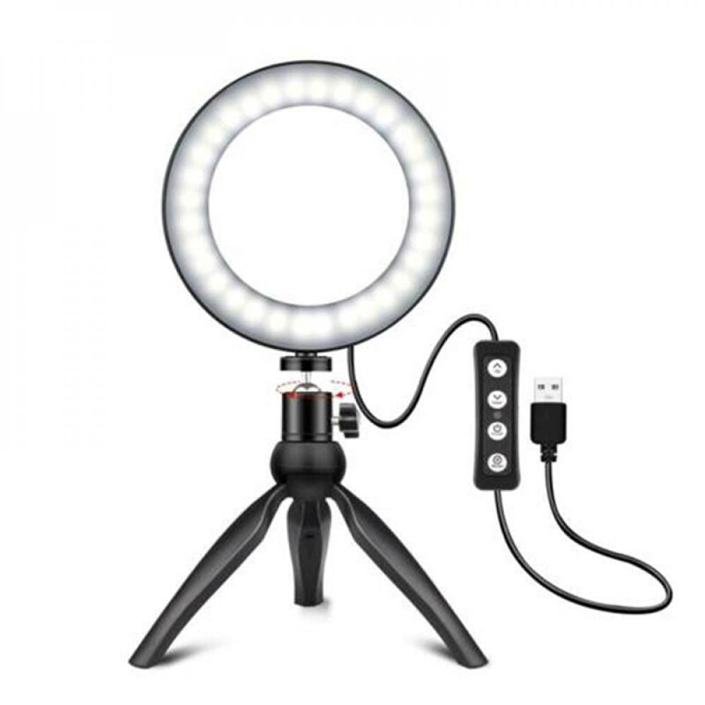 B-Land 5.7” Ring Light with Tripod Stand for Youtube Video and Makeup Mini LED 