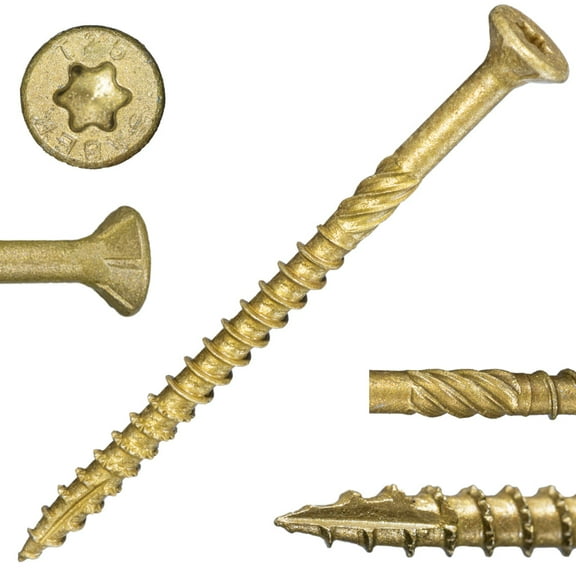 10 x 3" Star Drive Tan SaberDrive� Deck Screws 1 lb. Tub (62 pcs.)