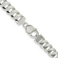 thumbnail image 3 of Primal Silver Sterling Silver 9.75mm Concave Beveled Curb Chain, 3 of 4