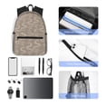 thumbnail image 6 of Haiem Hand Drawn Snake Lightweight Backpack for School, Classic Basic Water Resistant Casual Daypack for Travel with Bottle Side Pockets, 6 of 8