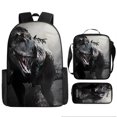 thumbnail image 1 of Jurassic World Student Backpack Dinosaur Schoolbag Three-Piece Set Large Capacity Backpack Cartoon Schoolbag Pencil Bag, 1 of 2