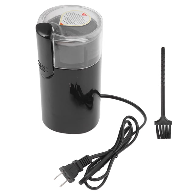 Molinillo de grano 50g ABS negro y acero inoxidable 150W Molino triturador de grano para el hogar hierbas chinas enchufe estadounidense 110V