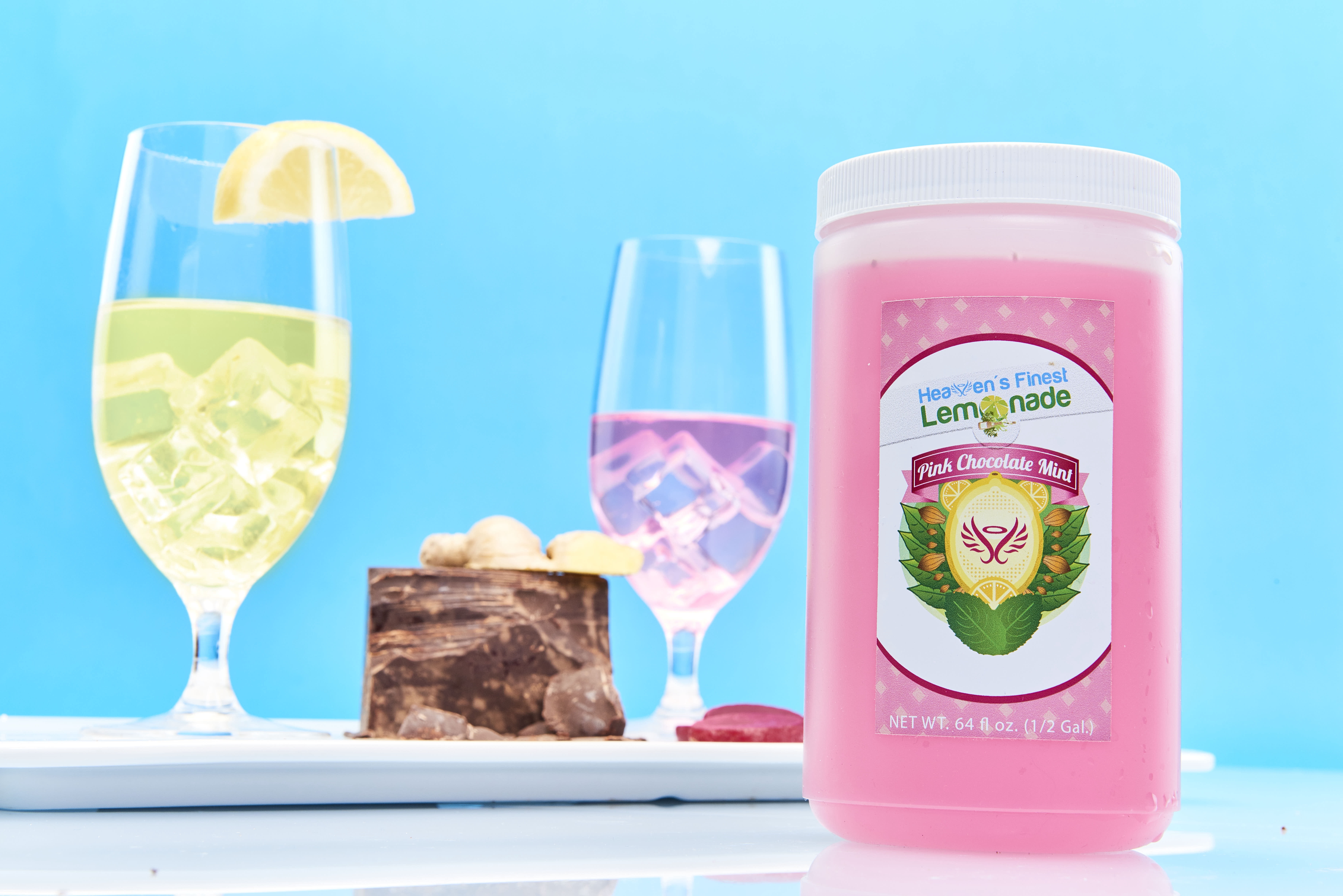 Heaven's Finest Lemonade Pink Chocolate Mint Flavor 32 oz