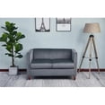 thumbnail image 5 of Kingway Furniture Avin Velvet Nail Head Livingroom Loveseat in Gray, 5 of 6