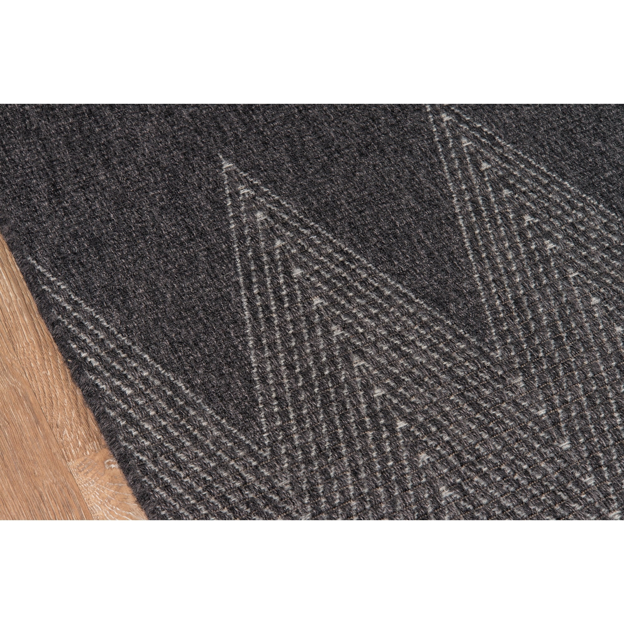Momeni Como Polypropylene Machine Made Charcoal Indoor Outdoor Rug 6'7" X 9'6"