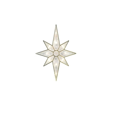11 Lighted Faceted Gold Bethlehem Star Christmas Tree Topper 11 Lighted Faceted Gold Bethlehem Star Christmas Tree Topper