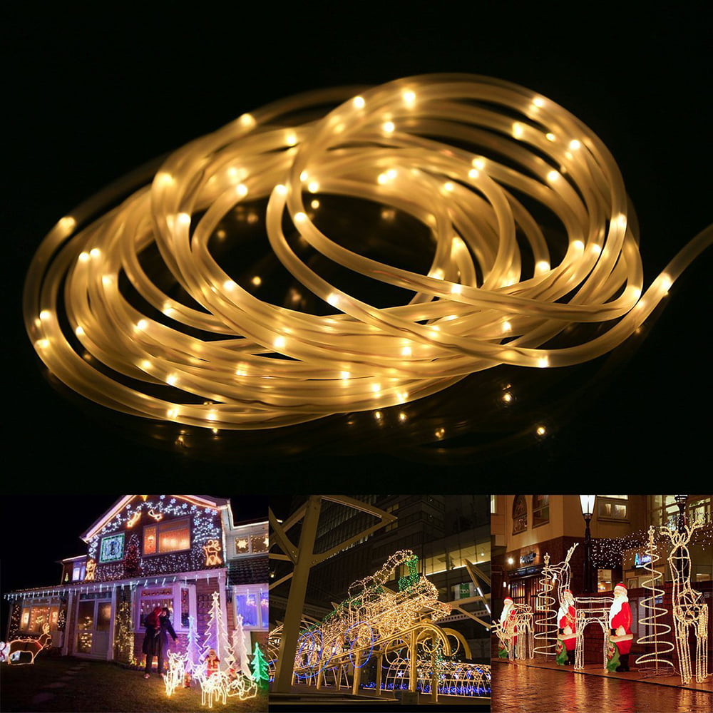 8 Modes LED Rope String Light 5M50LED Strip Fairy Lights IR remote Waterproof 