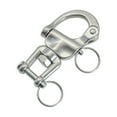 thumbnail image 1 of 70mm Swivel Shackle 360 Degrees Rotatable 316 Stainless Steel Quick Release Snap Hook Sailing Rigging Shackles Marine Accessories, 1 of 9