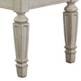 thumbnail image 2 of 46 Inches Tufted Fabric Padded Wooden Accent Bench, Antique White, 2 of 3