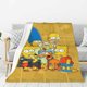 thumbnail image 3 of Manta de franela suave y cómoda de Los Simpsons, ligera y cálida, ideal para sofá cama de 101 x 76 cm., 3 of 8