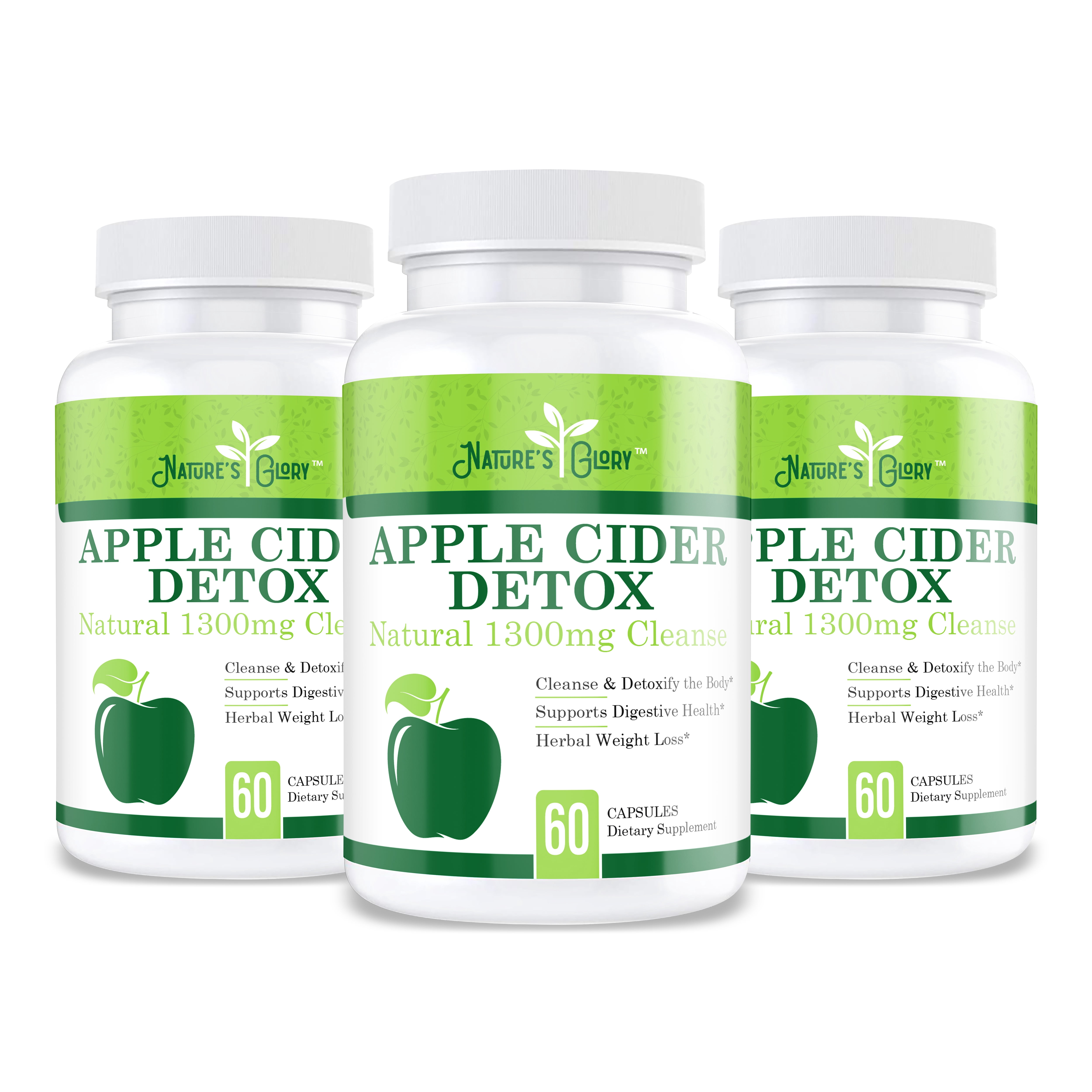 Apple Cider Vinegar Capsules Cleanse & Detoxify the Body and Supports