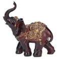 thumbnail image 3 of Elephant Figurines, Retro Style Exquisite Durable Widely Applicable Elephant Home Decor Delicate Texture  For Office For Bedroom For Desk, 3 of 8