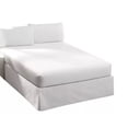 thumbnail image 1 of Rodapie Blanco Liso King Size Microfibra Decoración Concord, 1 of 3