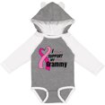 thumbnail image 3 of Inktastic Breast Cancer Awareness I Support My Grammy with Pink Ribbon Boys or Girls Long Sleeve Baby Bodysuit, 3 of 5