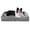 Gray, variant on U by Bedsure Orthopedic Dog Sofa Bed for Large Dogs - Egg Crate Foam Pet Couch, Bolster Sides, Waterproof Washable Cover, Non-Skid, Grey, 35"