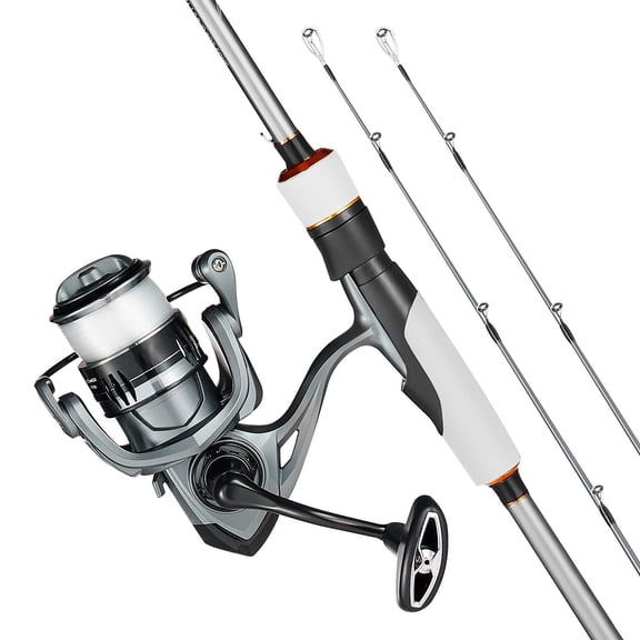 Rod and Fishing Reel Combo, IM7 Carbon Fiber Spinning Rod and Reel Combo, Bass Fishing Pole with 7 ft Two-Piece Rods, 7 1 Ball Bearings, EVA Handle, Stainless Steel Guides with Ceramic Rings