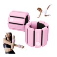 thumbnail image 1 of Pesas de Tobillo y Muñeca Ajustables 1 lb (0.45 kg) - Silicona con Velcro - Diseño Cómodo para Yoga, Pilates, Fitness y Entrenamiento Funcional (Rosa), 1 of 7