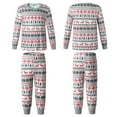 thumbnail image 3 of Matching Family Christmas Pajama Set Holiday Sleepwear Pjs Lounge Sets Long Sleeve Pullover and Printed Pants, 3 of 9