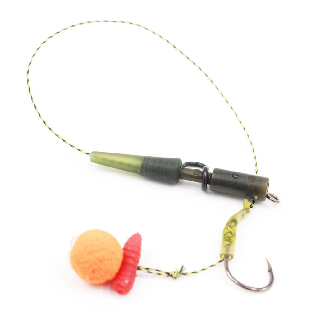 15x Carp Fishing Bait Foam Boilies Hair Rig Hookbait Artificial Corn Tackle Kit