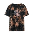 thumbnail image 2 of Lilgiuy Women's Loose Tops Fashion Printed Blouse Round Neck Short Sleeve T-shirt, 2 of 4