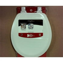 Mayfair Round Molded Wood Toilet Seat - White