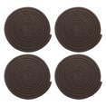 thumbnail image 1 of 4 Pcs Manteles Individuales Redondos Trenzados, 7.1" Manteles Tejidos para Mesa de Cocina para Decoración de Granja (Marrón), 1 of 7