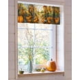 thumbnail image 4 of Valances for Windows Fall Thanksgiving Rod Pocket Cafe Window Treatments Valance Curtains for Kitchen Bathroom Laundry Basement Windows 60"x14", 4 of 6