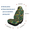 thumbnail image 5 of Sikiie Cute Tribal Leopards Car Seat Covers 2PCs Front Car Seat Covers Universal fit for Most Cars SUVs and Trucks-2 PCS, 5 of 9