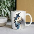 thumbnail image 7 of 3D Lizard Hole In A Wall Coffee Mug - Funny Birthday Gift Idea For Mom Dad Husband Wife - 11 Oz 3D Coffee Mug Tea Cup White, 7 of 7