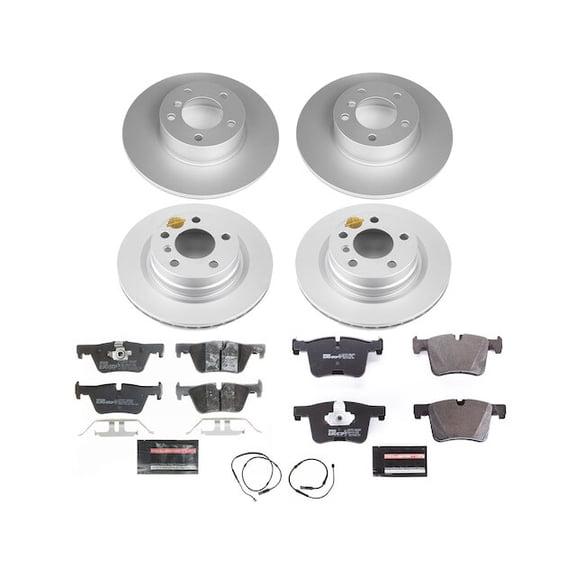 Front and Rear Brake Pad and Rotor Kit - Compatible with 2015 - 2016 BMW 228i xDrive