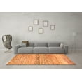 thumbnail image 3 of Ahgly Company Indoor Round Abstract Orange Modern Area Rugs, 6' Round, 3 of 4