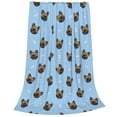 thumbnail image 2 of Bingfone French Bulldog Face Print Flannel Fleece Blanket Throw Blanket For Bed,Sofa,Couch,Travel,Camping(50"X40"), 2 of 9