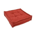 thumbnail image 5 of 20-inch Square Corded Floor Pillow with Button Tufts - Aqua Blue, 5 of 7