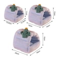 thumbnail image 4 of Small Animal Bed Breathable Cozy Hamster Nest for Small Animals Rabbit Guinea Pig Ferret Hedgehog Soft Pet Bed Hideout, 4 of 7