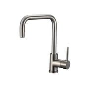 3.54 in. 1 Hole Lead Free Brass Kitchen Faucet, Brushed Nickel