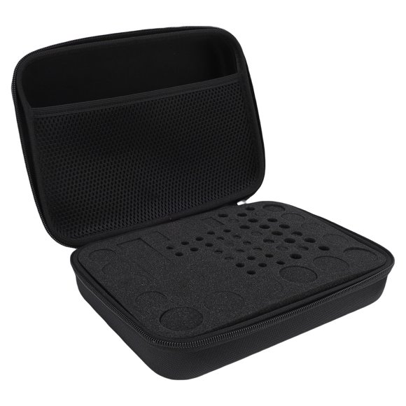 M Buder Organizador de Baterías Estuche Rígido de Almacenamiento Portátil Seguro para Pilas AA AAA C D 3V 9V y Probador, Material EVA Resistente, Color Negro (24.99 cm / 9.84 in Dimensiones)