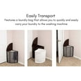 BirdRock Home Compact Corner Laundry Hamper with Lid - Black - Walmart.com