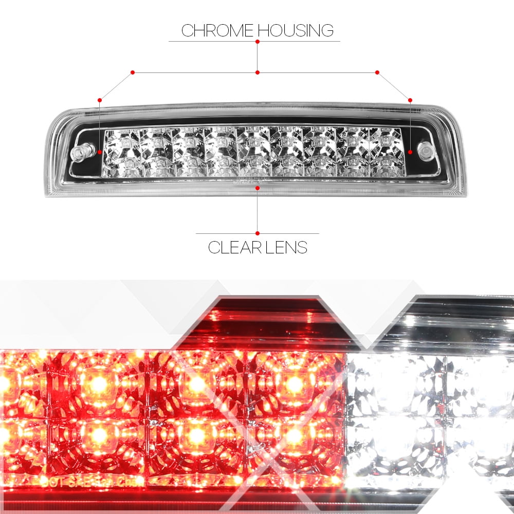 Brake Light Cargo Functioned for 09-16 Ram 1500//2500//3500 3rd Smoke LED Third