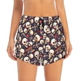 thumbnail image 2 of Hirioo Guitar Skull record for Women's Double Layer Athletic Shorts High-Performance Gym Shorts with Inner Pocket, Elastic Waistband-XX-Large, 2 of 7