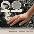 thumbnail image 6 of ODIKA 5'x7' Washable Area Rug Moth Gothic Mystical Galaxy Tarot Motif Witchy Death Academia Refined Structured for Guest Room, Lounge, Apartment, Non-Slip Low Profile, Stain Resistant, 6 of 7