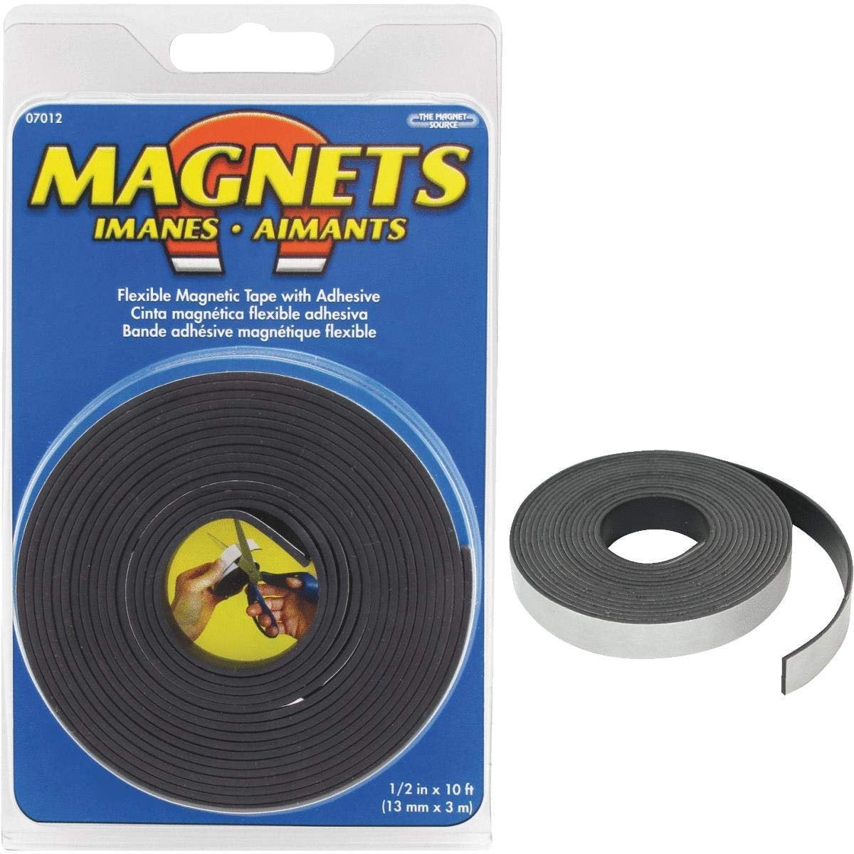 Master Magnetics Magnetic Tape With Adhesive Magnets 2 " X 3 " 