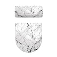 thumbnail image 2 of HELLHERO Marble Texture Bathroom Seat Covers of Set of 2 Stretch Toilet Seat Protector Machine Washable Bathroom, 2 of 8