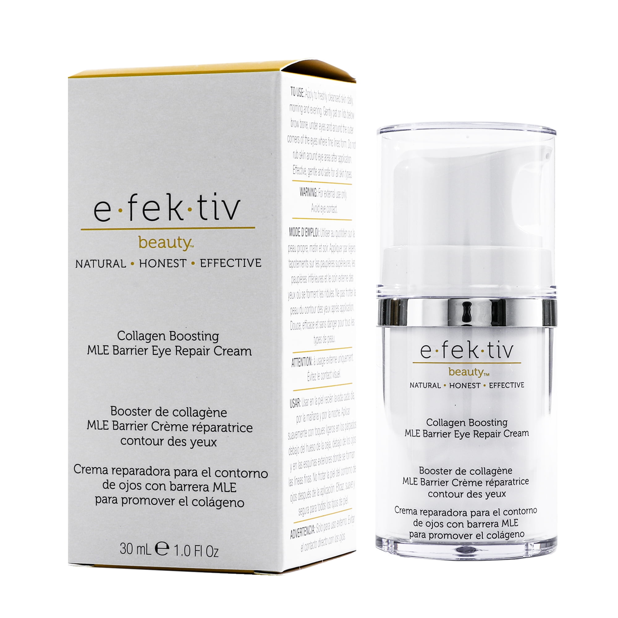 e.fek.tiv Collagen Boosting MLE Barrier Eye Cream, Eye Serum, 1 oz