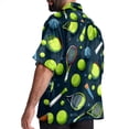 thumbnail image 3 of Tennis Men's Button Down Casual Hawaiian Print Short Sleeve Summer Beach Shirt, 3 of 6