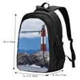 thumbnail image 4 of Yiaed Lighthouse On The Waters Print Laptop Backpack,Business Travel Durable Laptops Backpack with USB Charging Port,Water Resistant College Computer Bag, 4 of 5